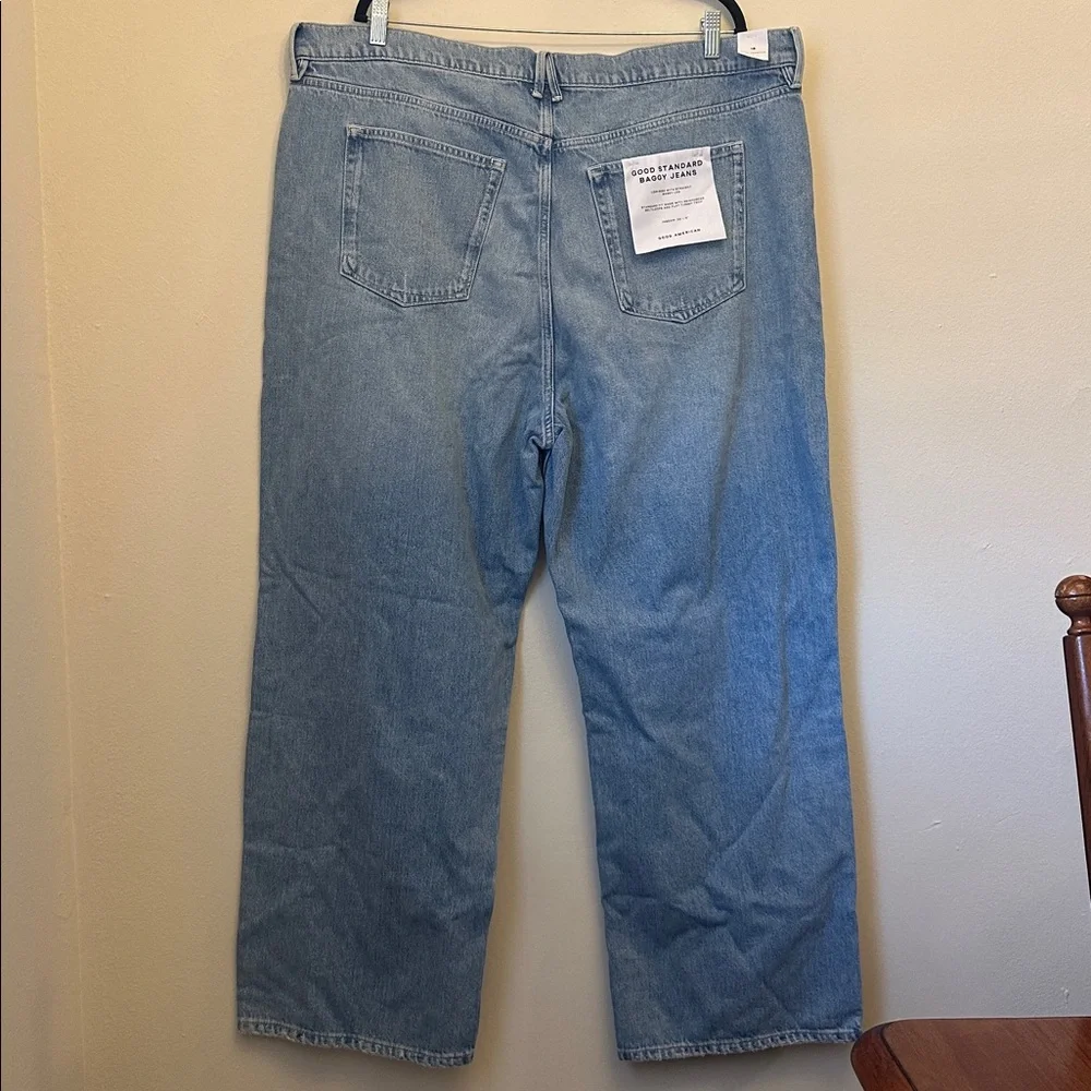 Good‎ American Good Standard Baggy Jeans Low Rise 30 1/2” Inseam Sz 18 NWT